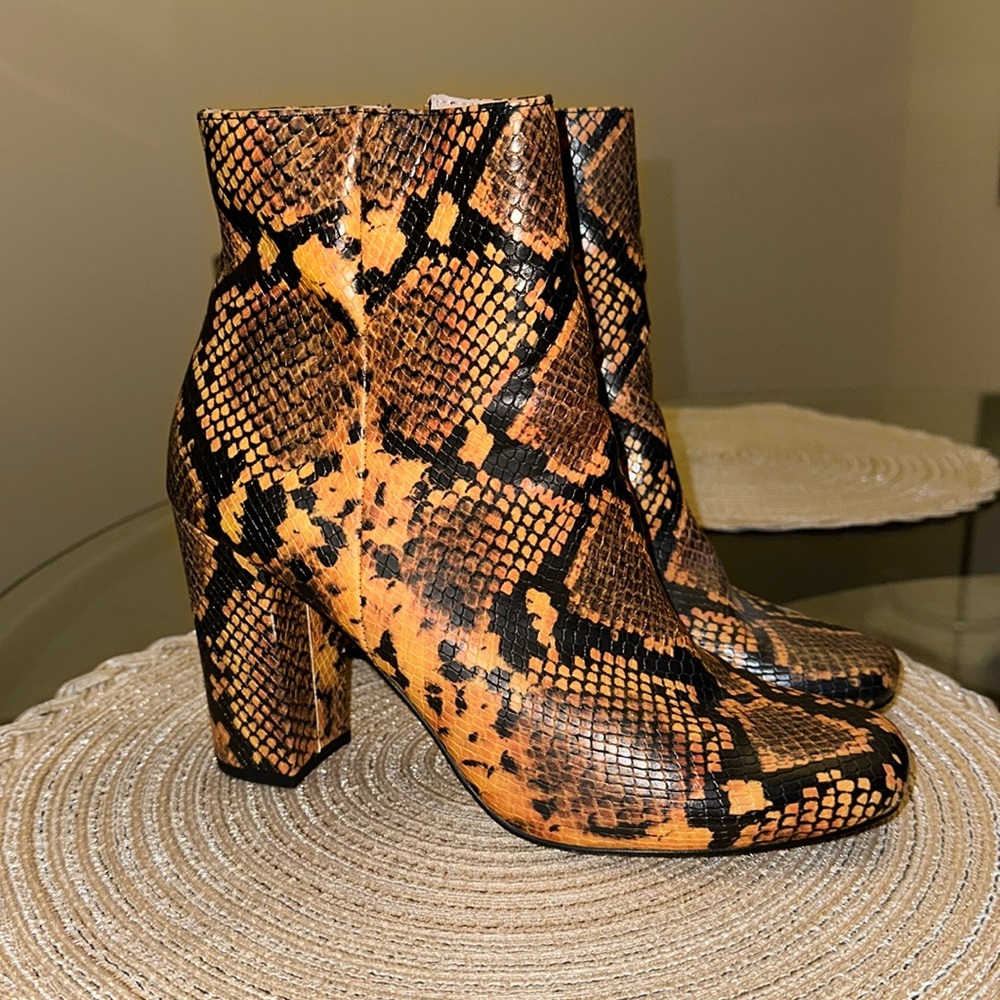 Steve Madden Snake Print Boots - Worn Once!